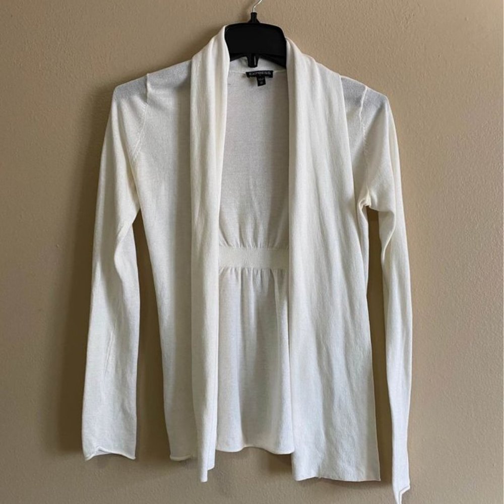 White Express Cardigan